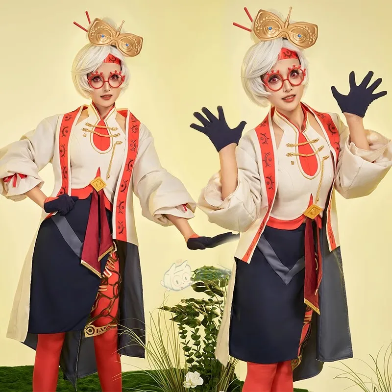 Purah Cosplay Costumes Cute Party Suit With Mask Glasses Halloween Carnival Uniforms Cosplay Costume Wig shoe glasse headgear