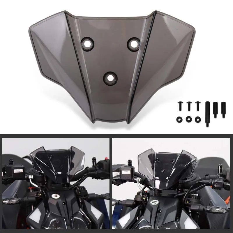 

Motorcycle Windshield Windscreen Wind Deflectors Shield Protector Fit For DUKE 390 250 For DUKE390 DUKE250 2024