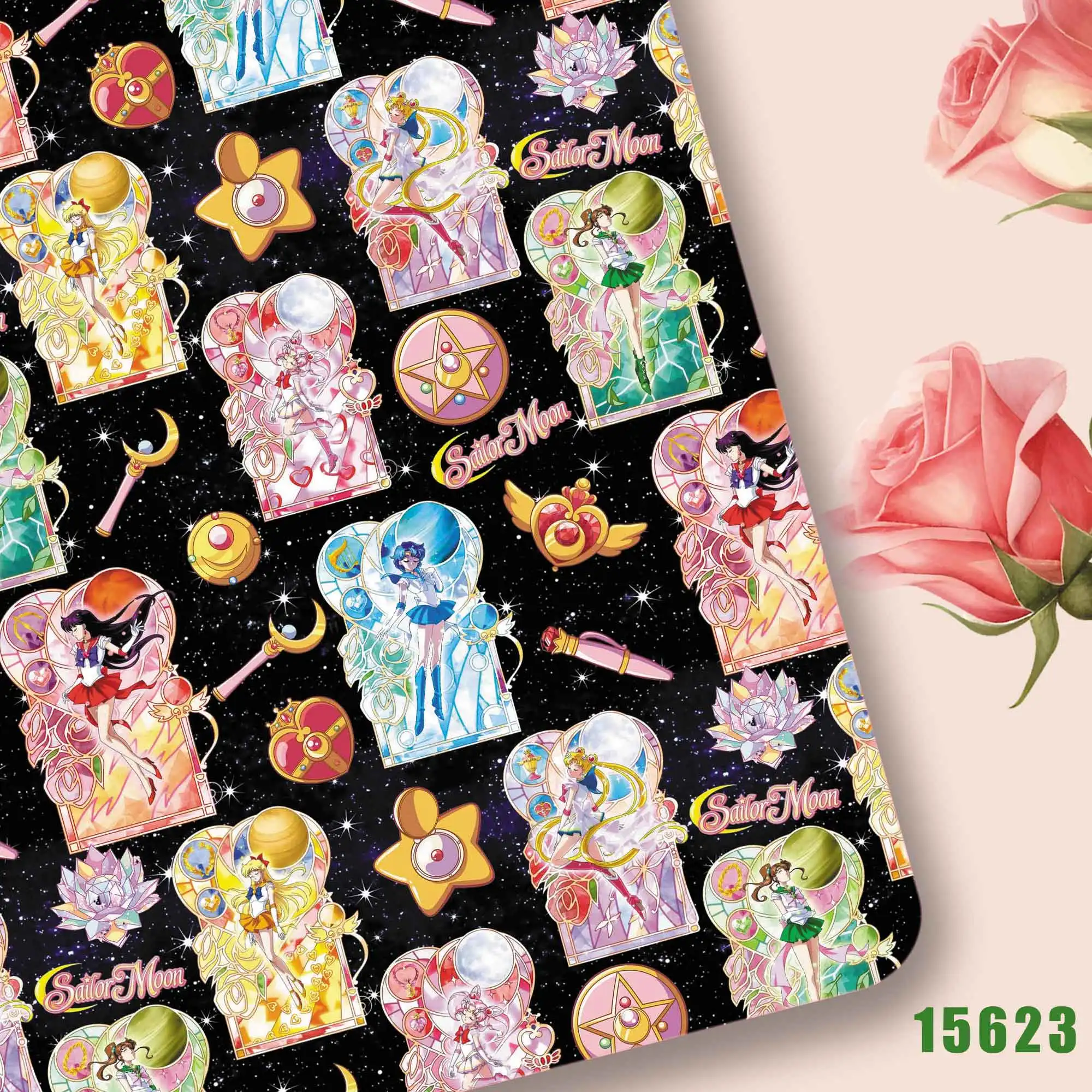 Cartoon Fabric Hot DIY140*50cm Handmade Sewing Patchwork Quilting Baby Dress Home Sheet Printed Fabric Fabric Sewing15630