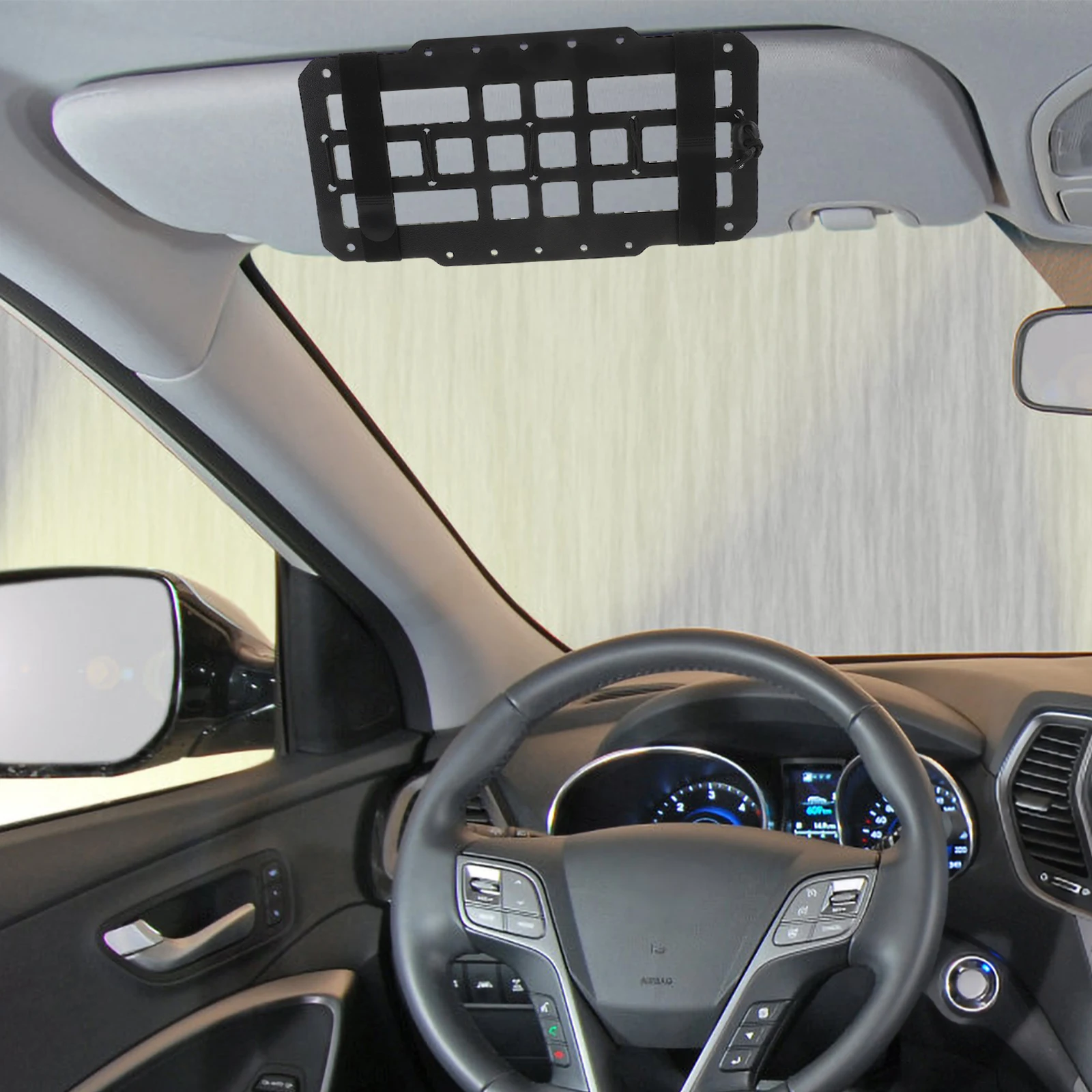 

Car Visor Panel Upgrade Sunshade Accessories ABS Engineering Plastic Hanging Storage Organizer for Truck Cab Visor Panels