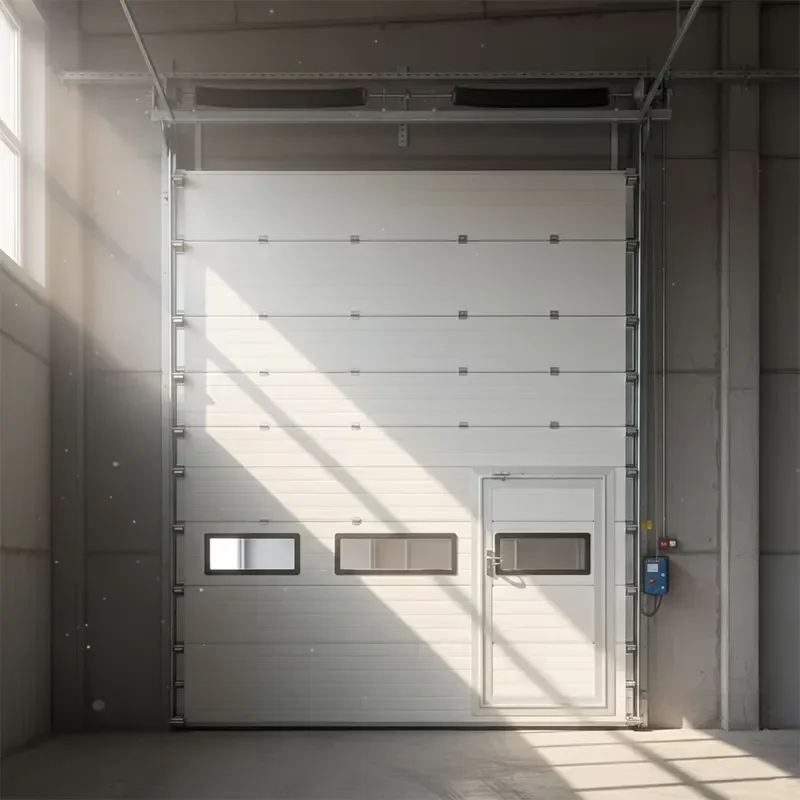 Insulated Rapid Delivery Sectional Door for Hangar, Cold Storage, PU Foam Filled, Energy Saving