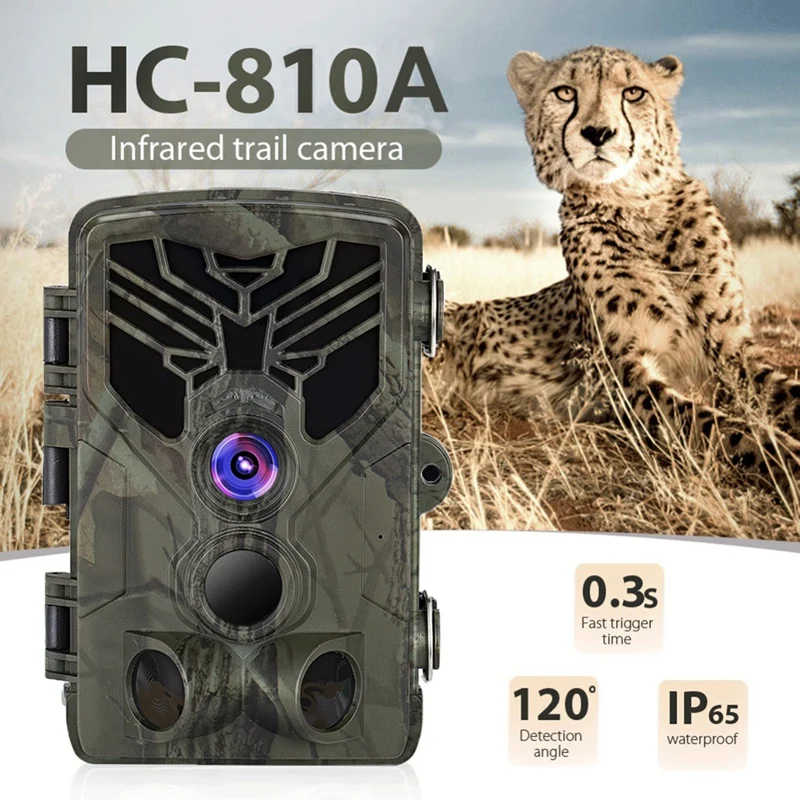 20MP 1080P Video Wildlife Trail Camera Photo Trap Infrared Hunting Cameras Waterproof Wireless Surveillance Tracking Cam Outdoor