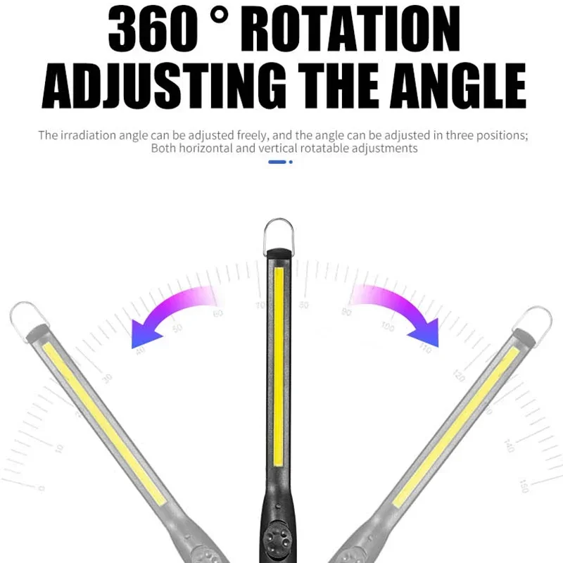 COB Portable LED Work Lights Cordless Magnetic LED Work Lamp Inspection Lights for Home, Car Repair, Emergency, Garage