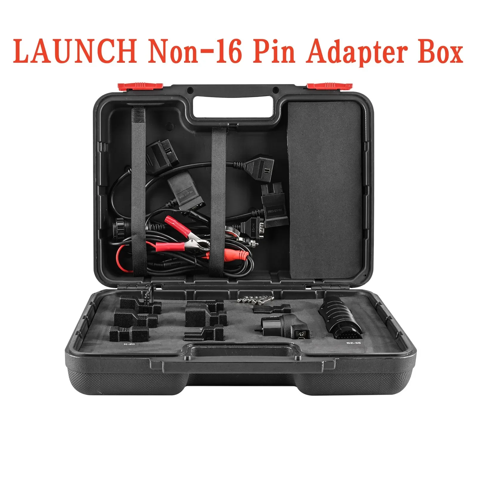 LAUNCH Non-16 Pin Adapter Box With 16 Kinds of Accessories (X-431 PAD VII PAD 7 Elite Adapter Kit)