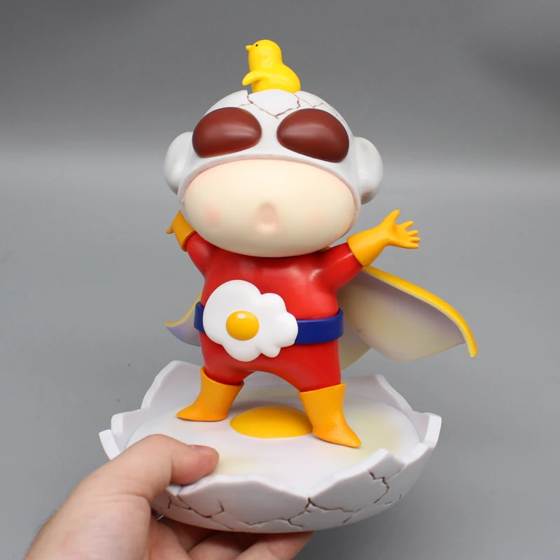 22cm Anime Crayon Shin-chan Figures GK Nohara Shinnosuke Dynamic Superman Action Figures Doll PVC Model Collection Toys Gifts