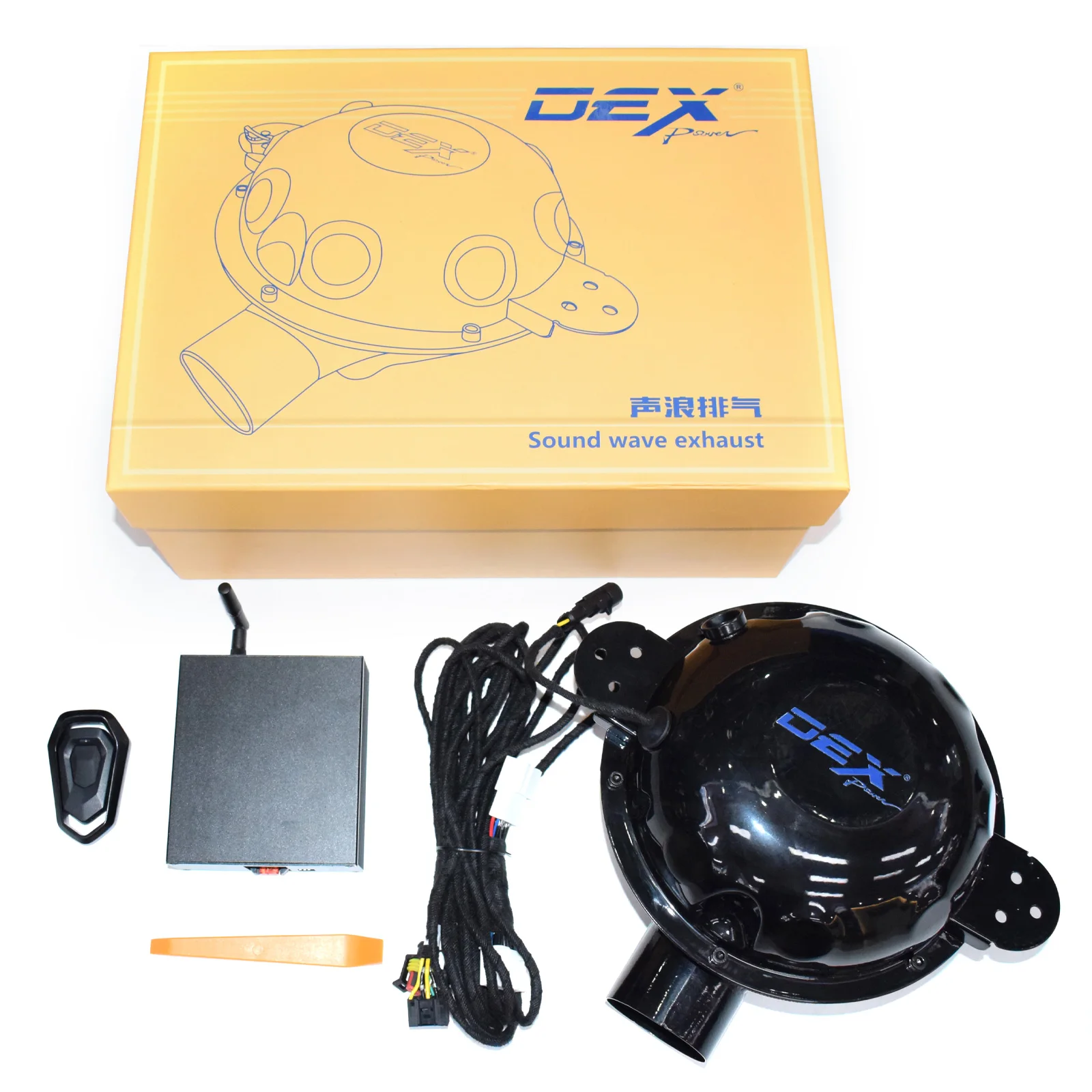 

Популярная саморазрядная электронная выхлопная система DEX, 100% совместимость с активными звуковыми глушителями Y-типа 3-типа