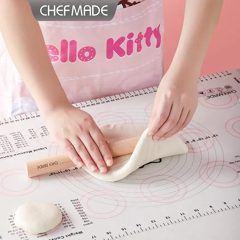 23.62×15.75 Inch CHEFMADE  Silicone Baking Mat:,Hello Kitty, Reusable & with Measurements, Ideal for Cookies, Bread & Pastry