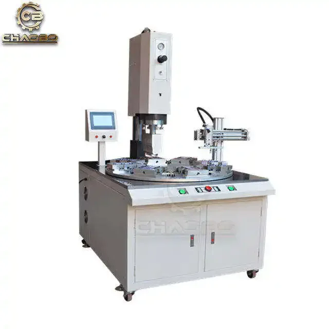 Automatic15KHZ 4200W Ultrasonic Welding Machine Round Rotary Ultrasonic  Plastic Welding Machine