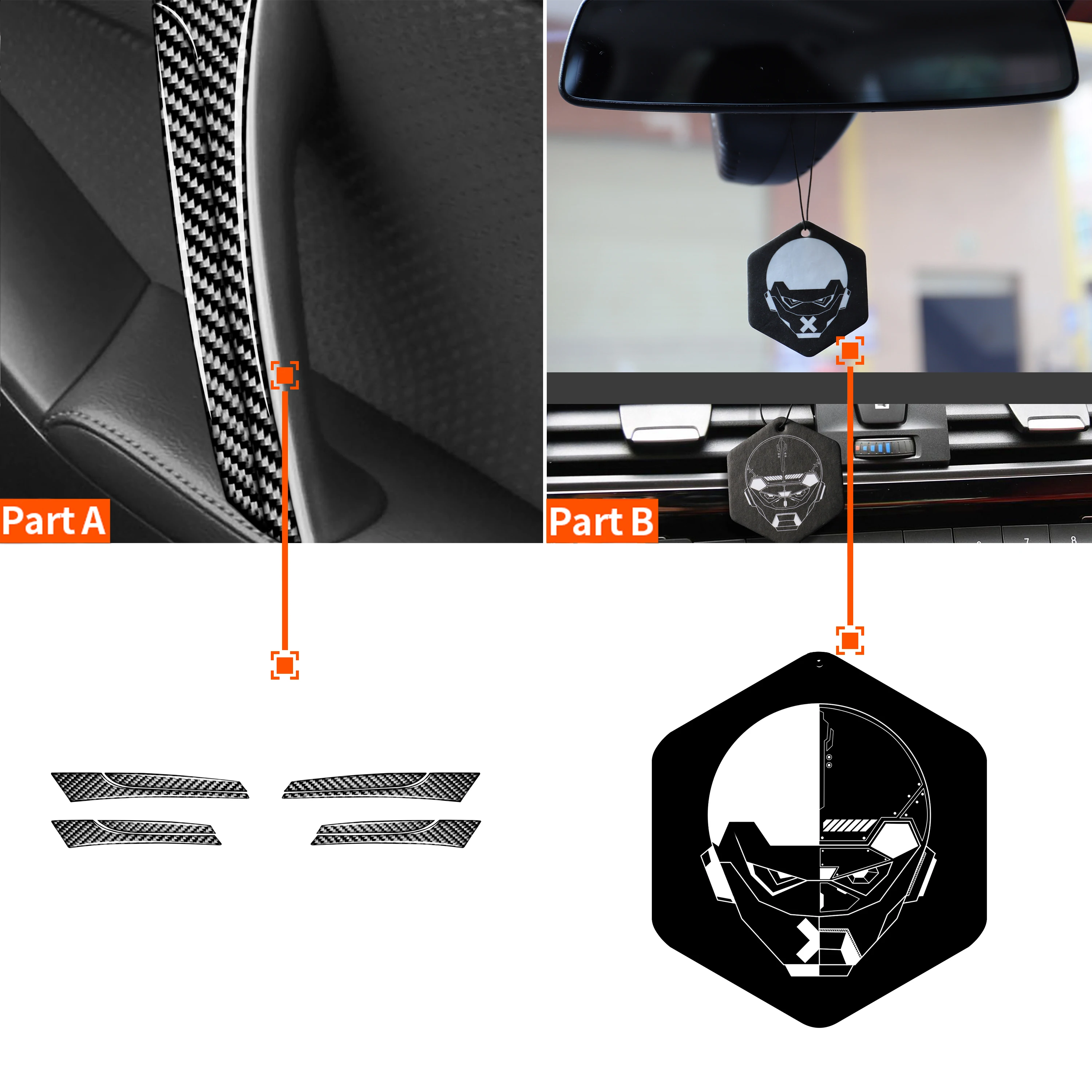 

Carbon Fiber Inner Door Armrest Panel Car Accessories Interior Cover Trim Sticker Decal For Mazda 3 Axela Mazdaspeed 3 2010—2013