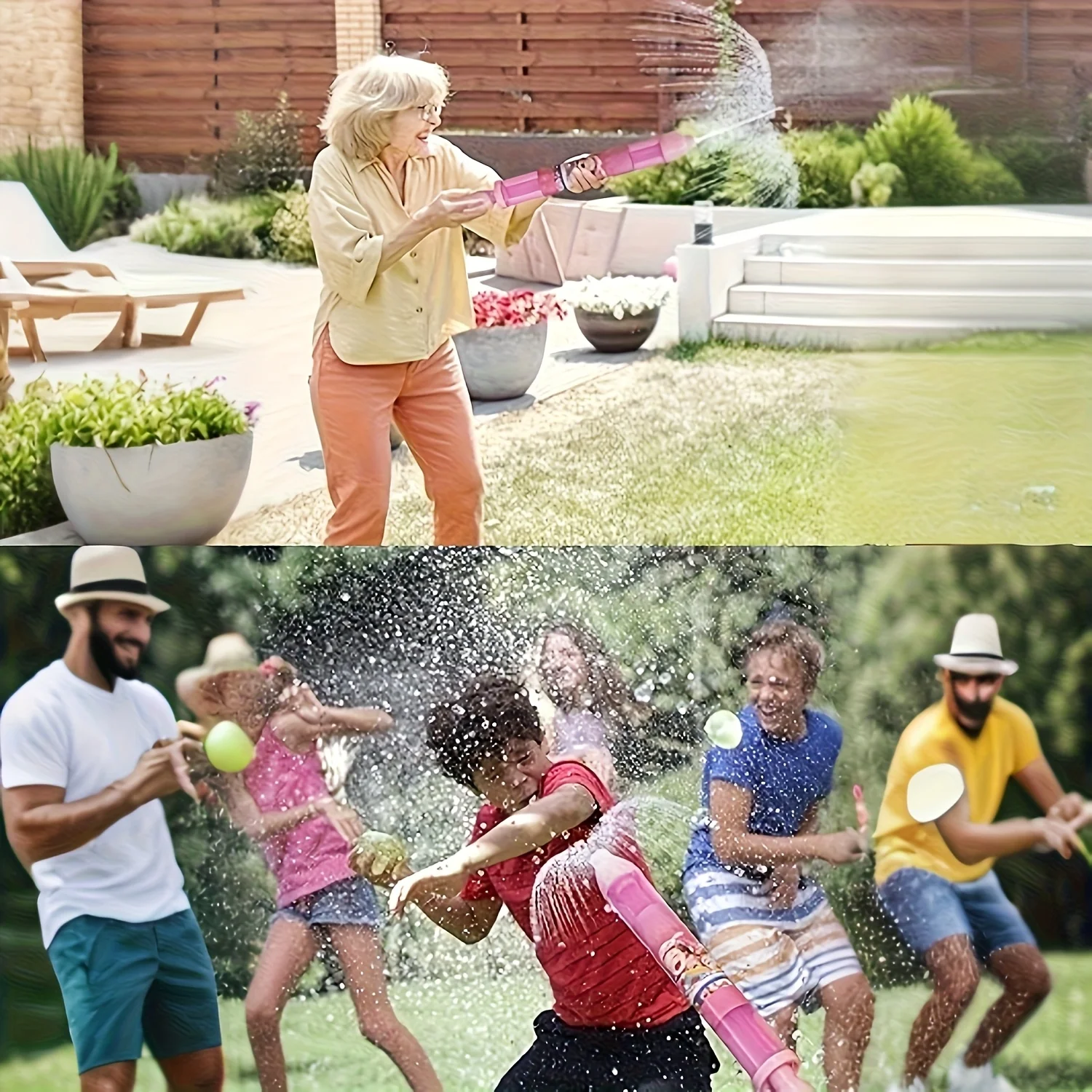 

2 шт., игрушечный водяной пистолет для фейерверков разных цветов, романтический водяной пистолет для пар, распылитель высокого давления, подходит для вечеринок и мероприятий