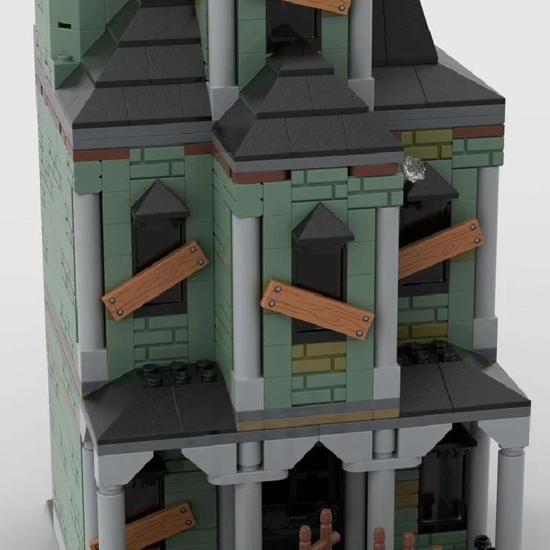 1015 PCS Stad Haunted Mansion Modulaire Bouwsteen Creatieve Architectuur Model Display Speelgoed Voor Kind DIY Montage Verjaardagscadeau