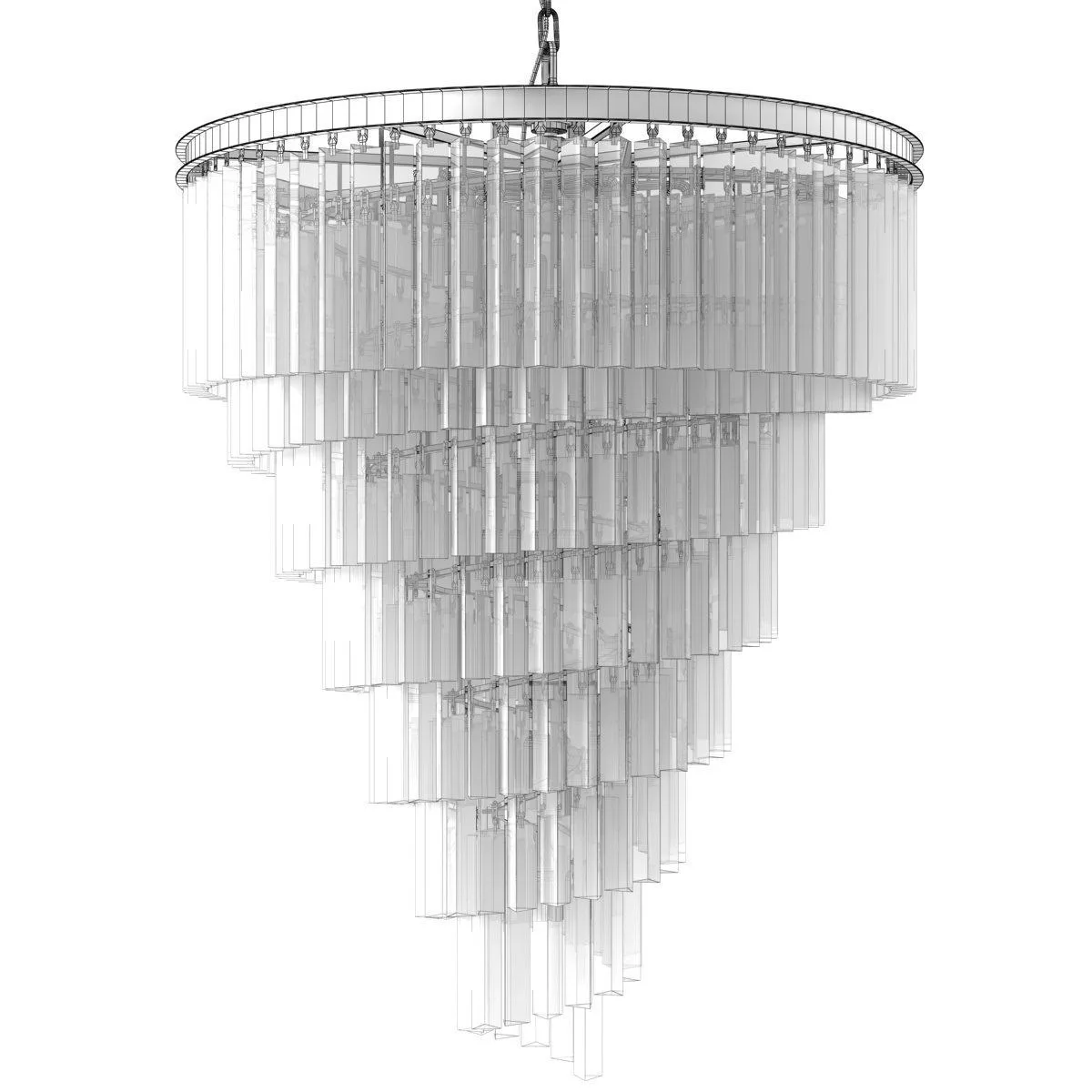 Lampu Gantung Kristal RH Amerika Lampu Ruang Tamu Vila Lobi Hotel Lampu Gantung Kamar Tidur Langit-langit Kelas Atas Mewah