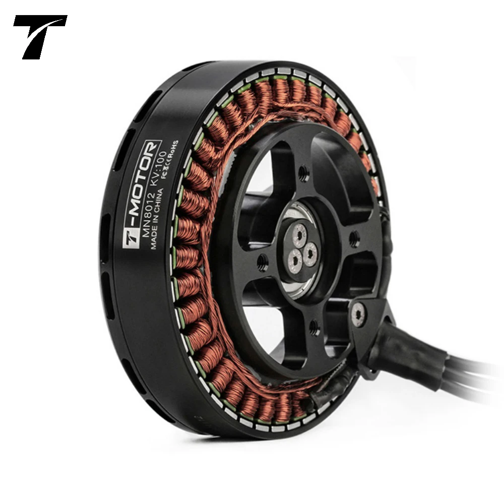 T-MOTOR MN8012 KV100 Professional Remote Control 1873W Multirotor UAV Motor 10KG 20KG 30KG Payload Brushless