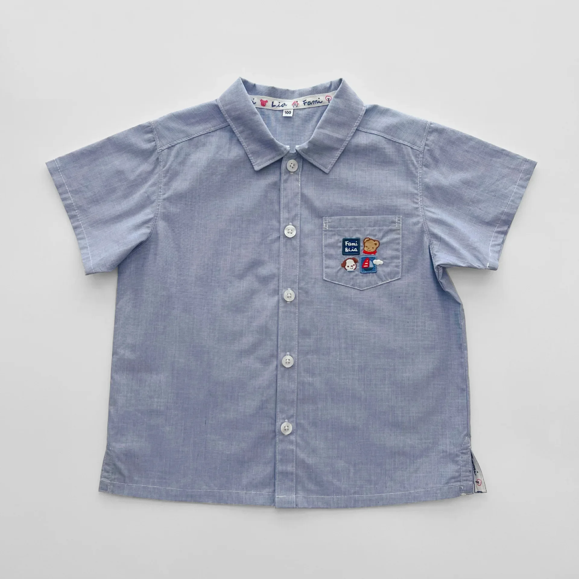 Fami Temperament Kinderkleding Nieuwe zomer 2025, katoenen, ademend shirt met korte mouwen voor jongens