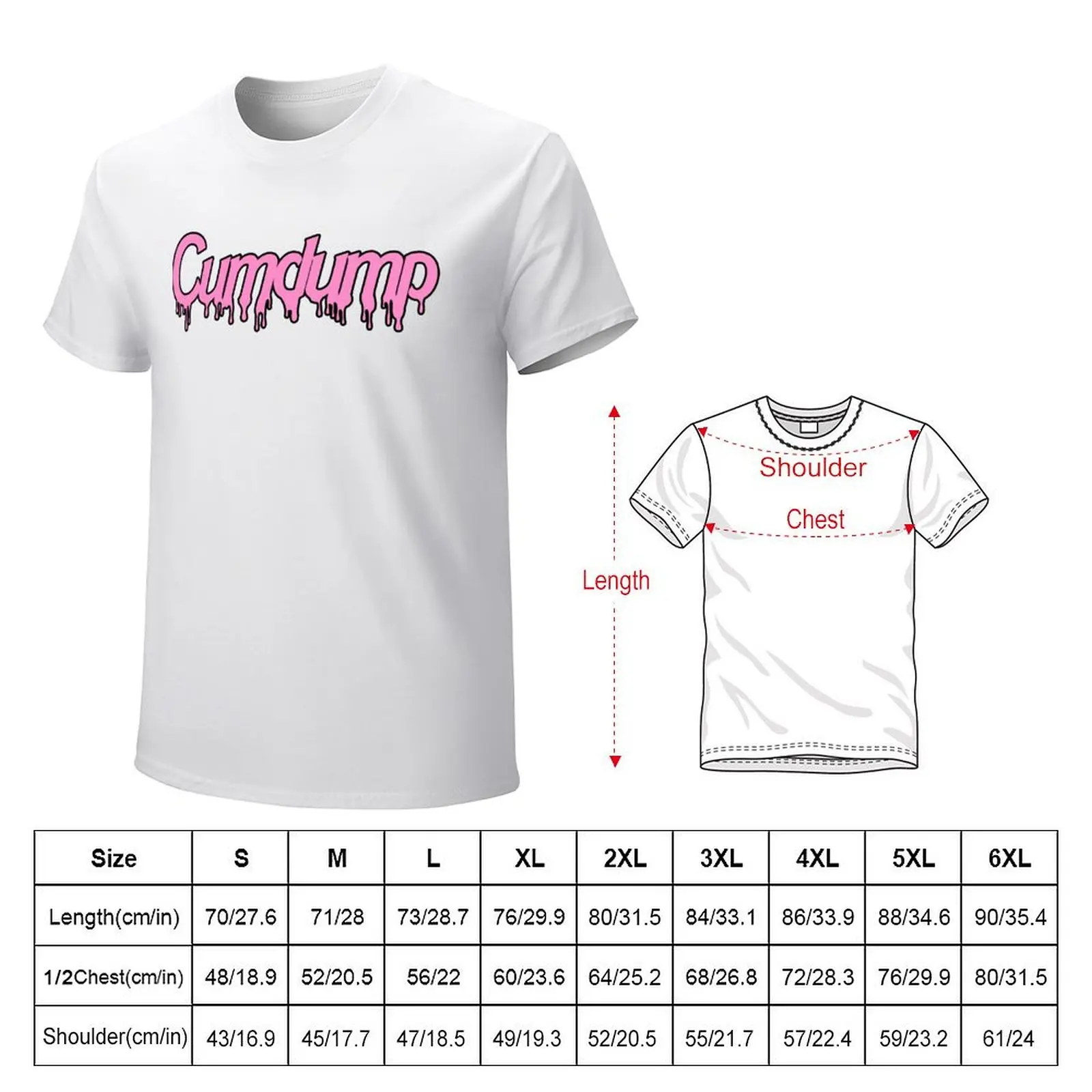 Cumdump T-shirt oversized cute tops workout shirts for men