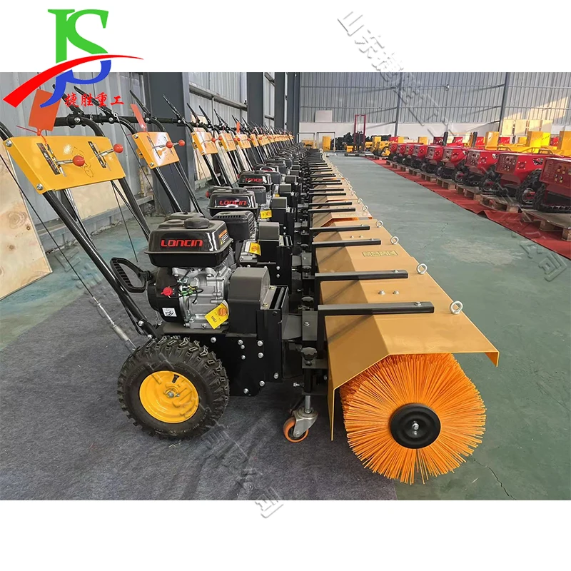 Hand-push Model Snowplow Road Throwing Snow Shoveling Snow Community School Multifunctional Gray Sweeper Snow Removal Vehicle