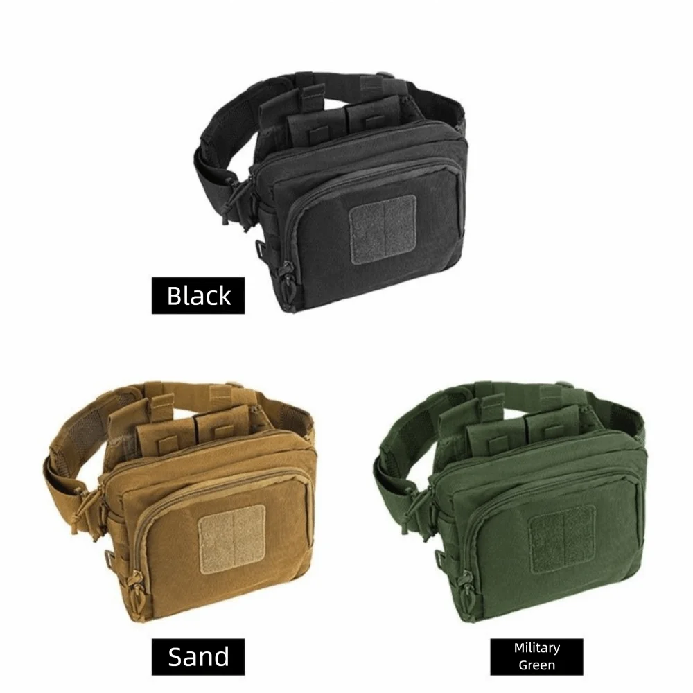 

Large Capacity Outdoor Waist Bag High Density Oxford Waterproof Climbing Chest Bag Multifunctional Mesh Pocket