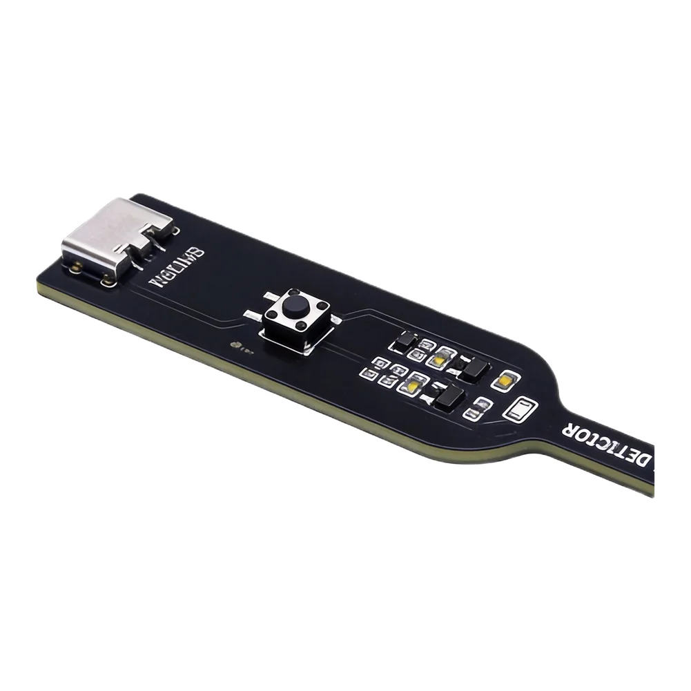 Compact Inductance Tester for Mobile Repair Shops Portable Fault Detection Tool with LED Type C Powered 80x16x5mm