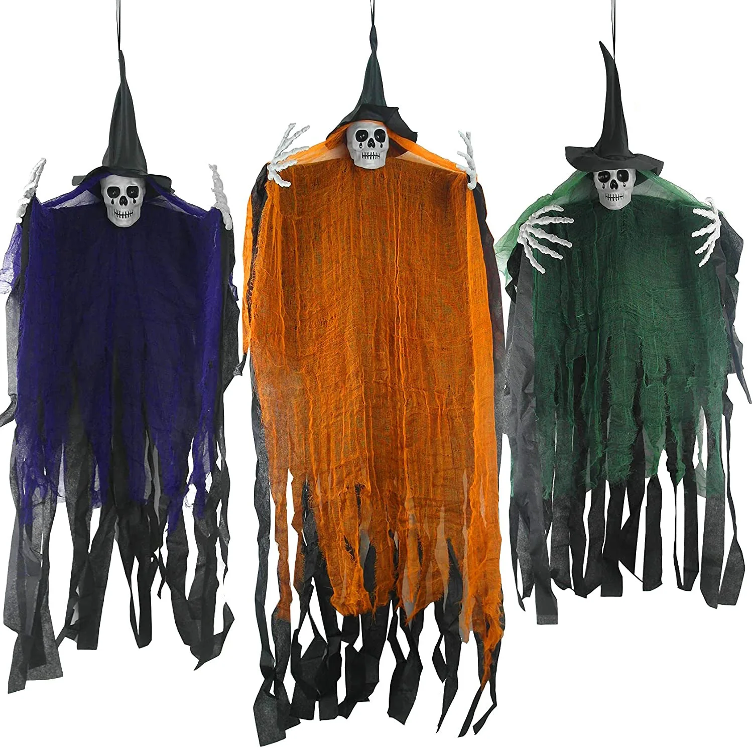 New Halloween props crying witch set haunted house atmosphere scene layout decoration horror pendant.