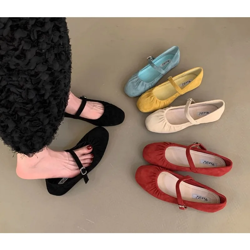 

New Spring Autumn Women Ballet Flats Fashion Ladies Comfort Soft Sole Dress Ballerina Party Wedding Candy Color Female Shoes