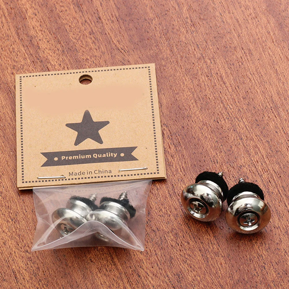 

6Pcs Guitar Strap Pins Heavy Duty Locking Buttons for Electric Acoustic Bass Replacement Parts Smooth Surface No Hand Injury