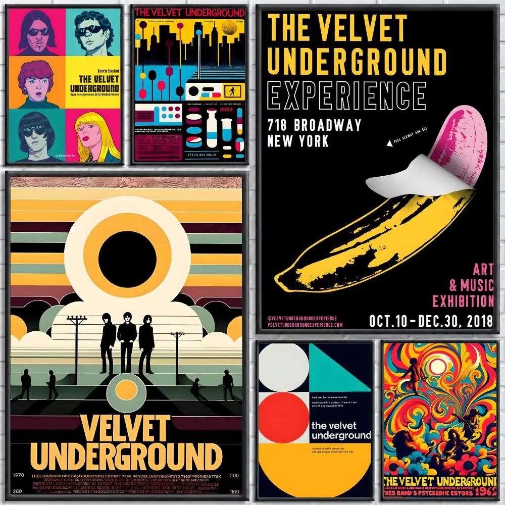 Band The Velvet Underground Poster Print Wall Art Pictures Canvas Painting Living Room Bedroom Home Decor