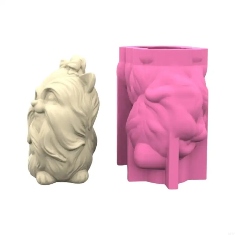 

Q6PF Silicone Mould Dog Silicone Planter Moulds Silicone Texture for Planter