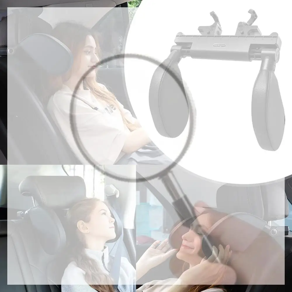 

Neck Support Pillow 180 Adjustable Memory Foam Road Pal Headrest Travel Sleeping Car Headrest Suitable for Kids and Adults