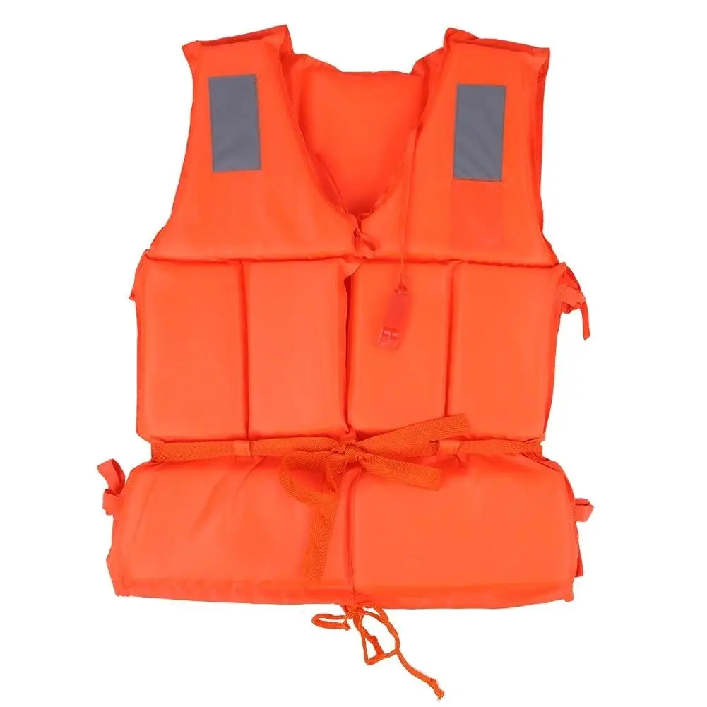 Adult Child Safety Life Jacket Vest with SOS Whistle - Swimming Surfing Drifting Boat Survival Aid