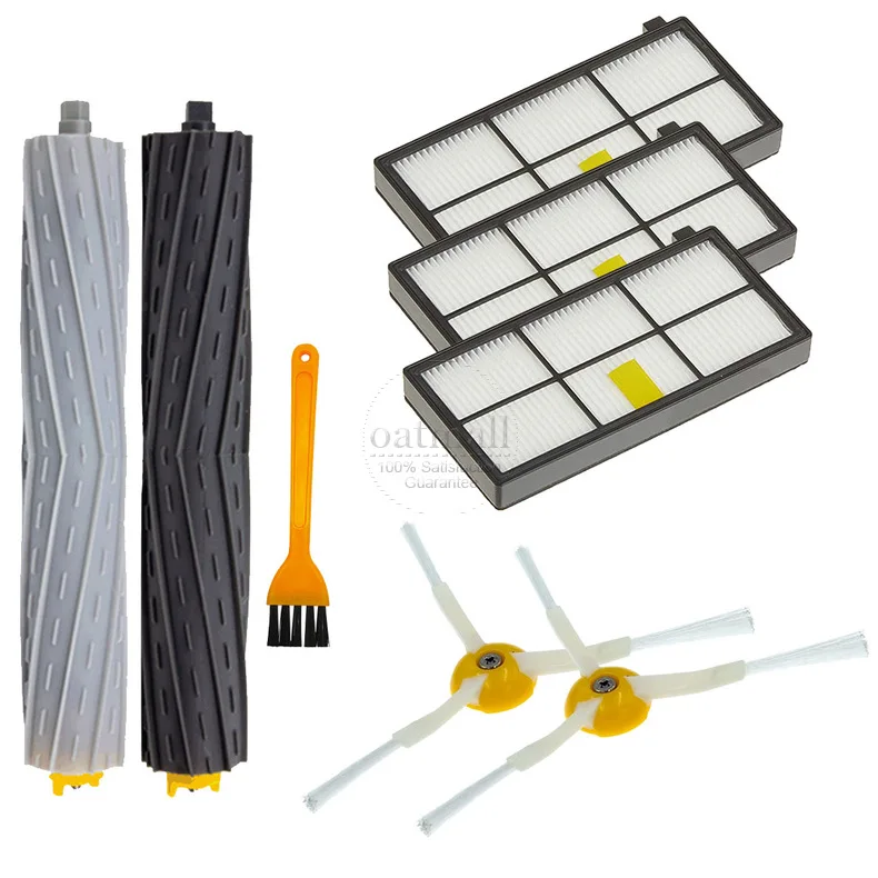 For iRobot Roomba 960 900 891 800 Series Accessories Spare Parts Vacuum Cleaner Replenishment Kit Rubber Side Brush HEPA FILTER