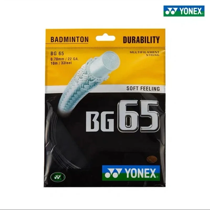 YONEX-Cuerda de raqueta de bádminton Yy Bg65 BG-65, alta calidad, alta elasticidad