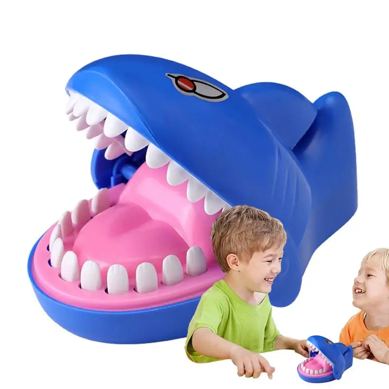 

Shark Bite Toy Interactive Soft Rubber Teeth Shark Fidget Toy Hand-eye Coordination Prank Shark Toys For Boys Girls Kids adults