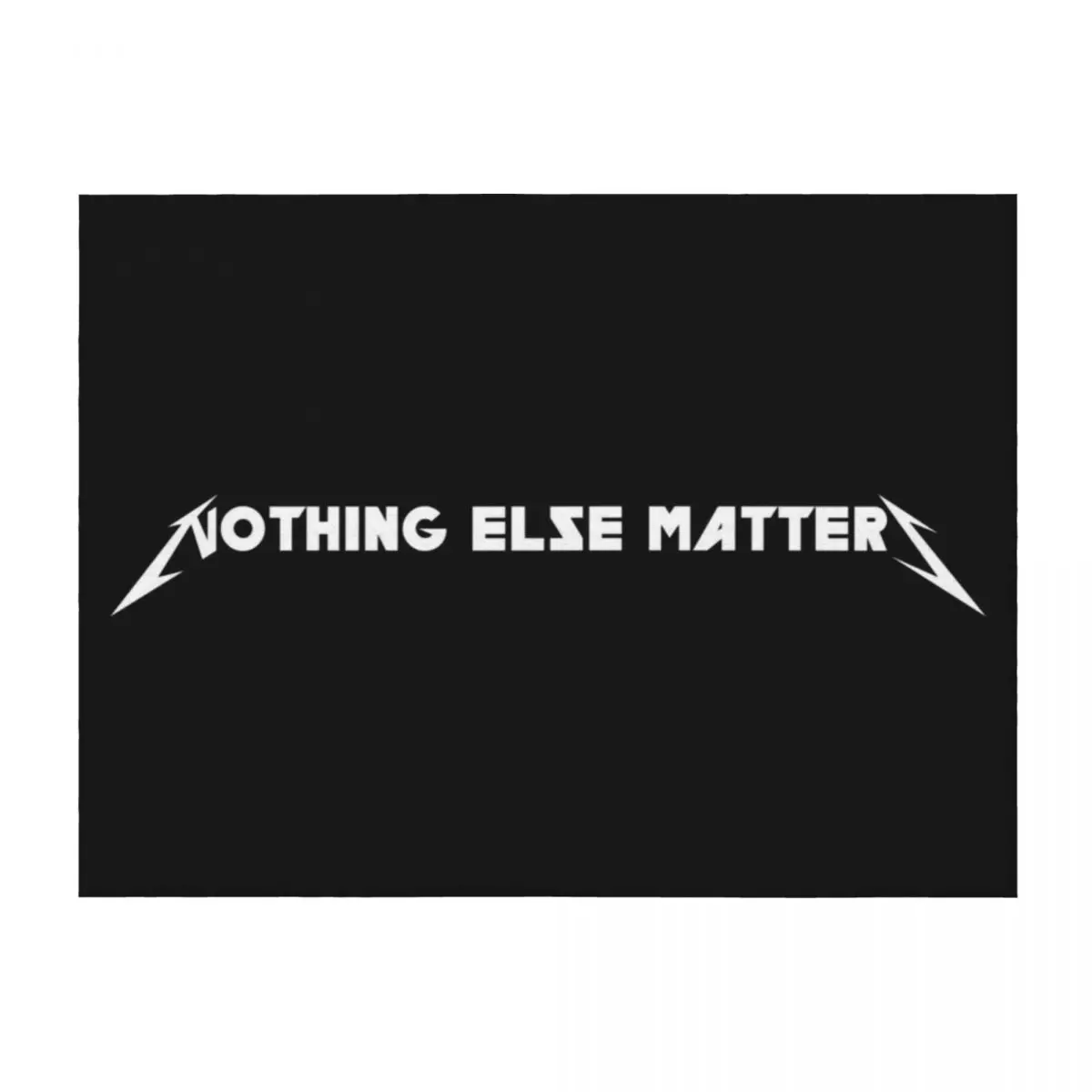 

Nothing Else Matters Throw Blanket Cute Hairys blankets and throws Flannel Blankets