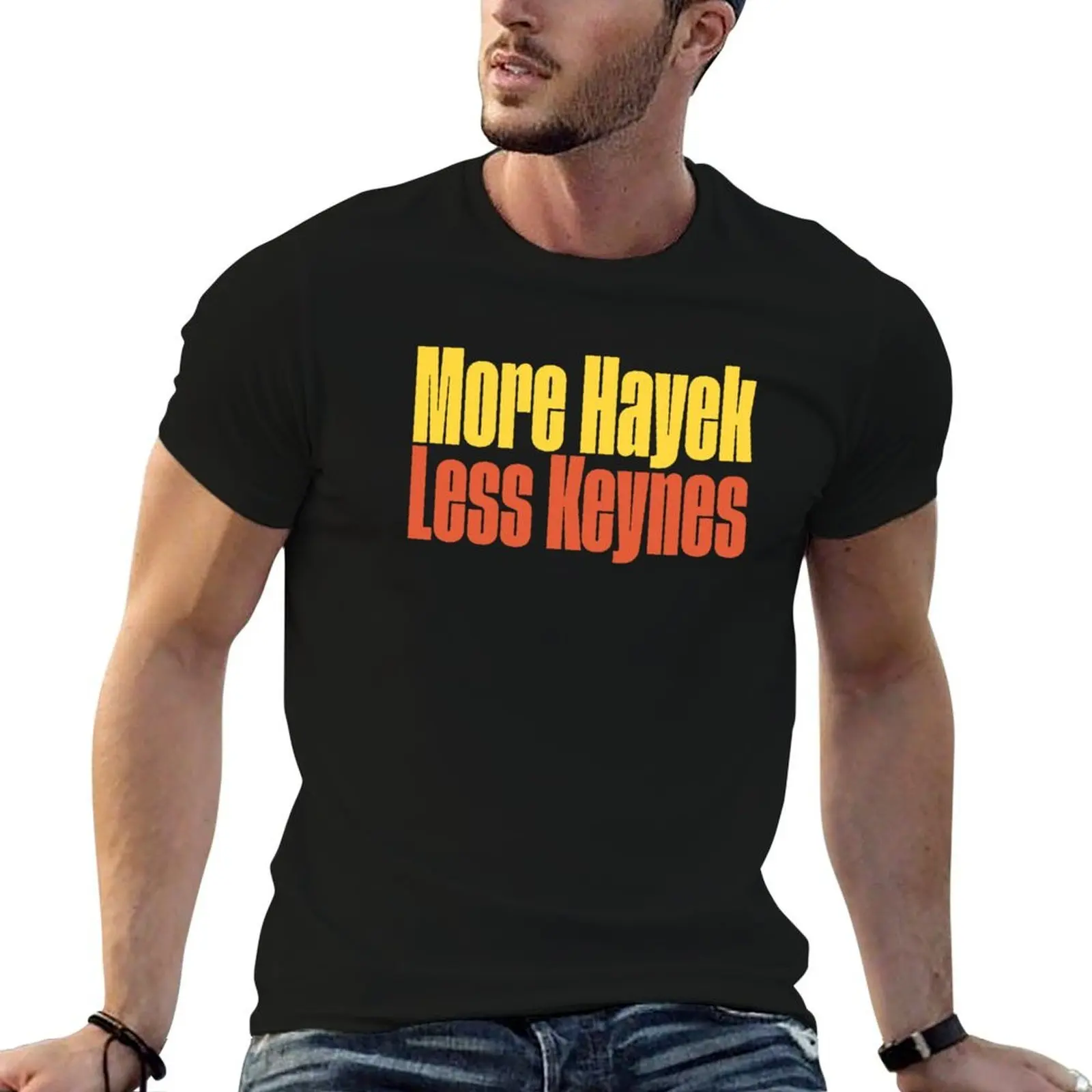 

t anime man for Hayek quality t graphic More - Less man shirts man shirts Keynes shirt high cotton t T-Shirt