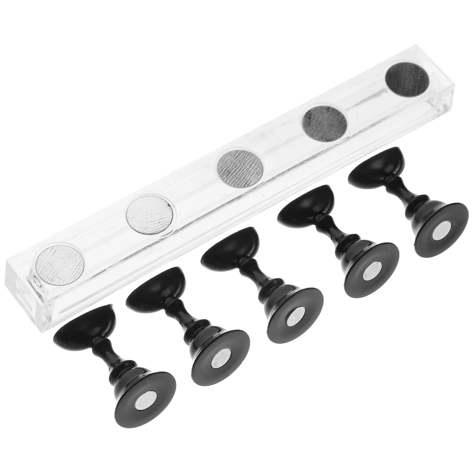 

5pcs Nail Art Board Base Fake Hand for Practice Diy Stand Tool Man Accessories Fingernail Plastic Material Long Term Use Kit