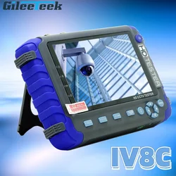 Probador de cámara de seguridad analógica, herramienta de prueba de diseño de muñeca de Monitor, IV8W/8C/IV5 TFT LCD HD 8MP TVI AHD CVI CVBS en uno CCTV