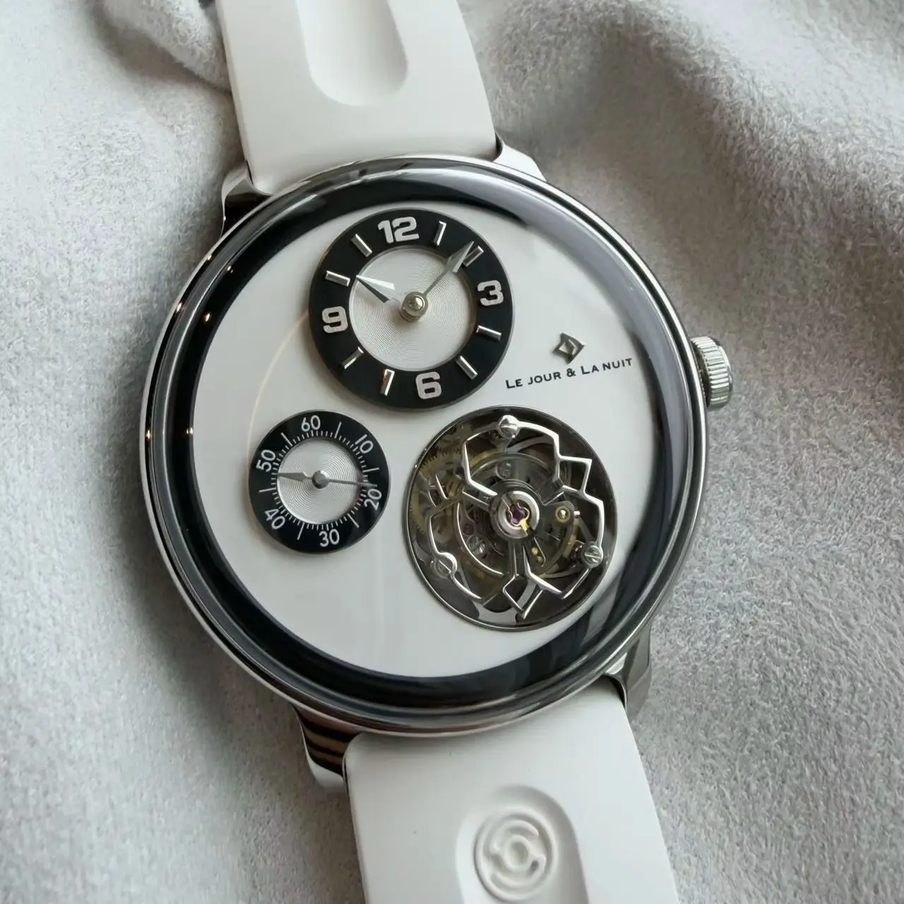 Le Jour & La Nuit Orbital Series M1 Cal.055N Manual Tourbillon Mechanical Watch Men's Luxury Jewelry Timepiece