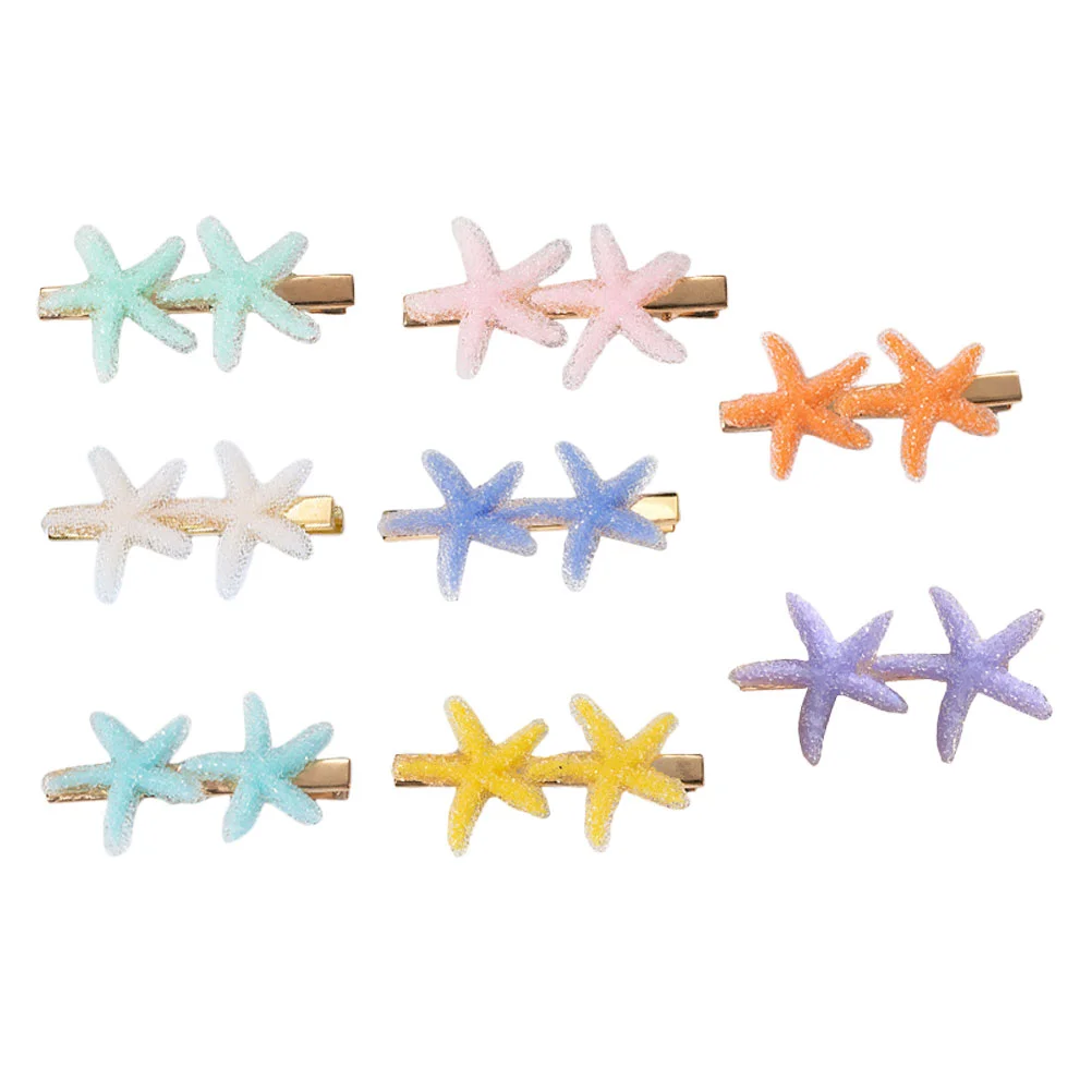 

8 Pcs Resin Kids Hair Clips Shell Barrettes Girls' Headdress Non Decorative Kids' Party Accessory Hairpin Jewelry for Girls