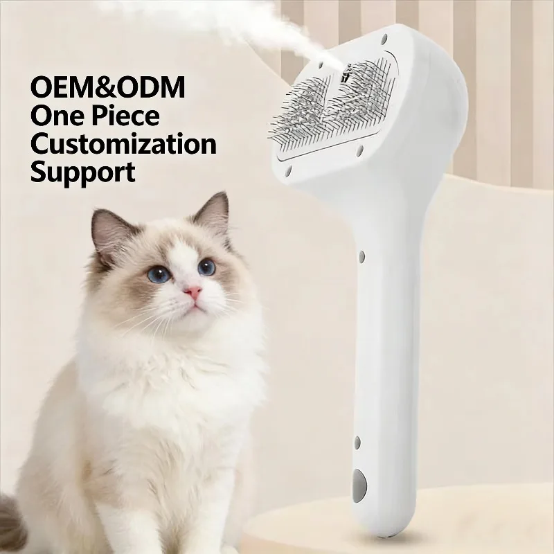 

10pcs Factory Cheap Pet Massage Comb Easily Remove Loose Fur Deshedding Tool for Cats Dogs Rechargeable Grooming Brush