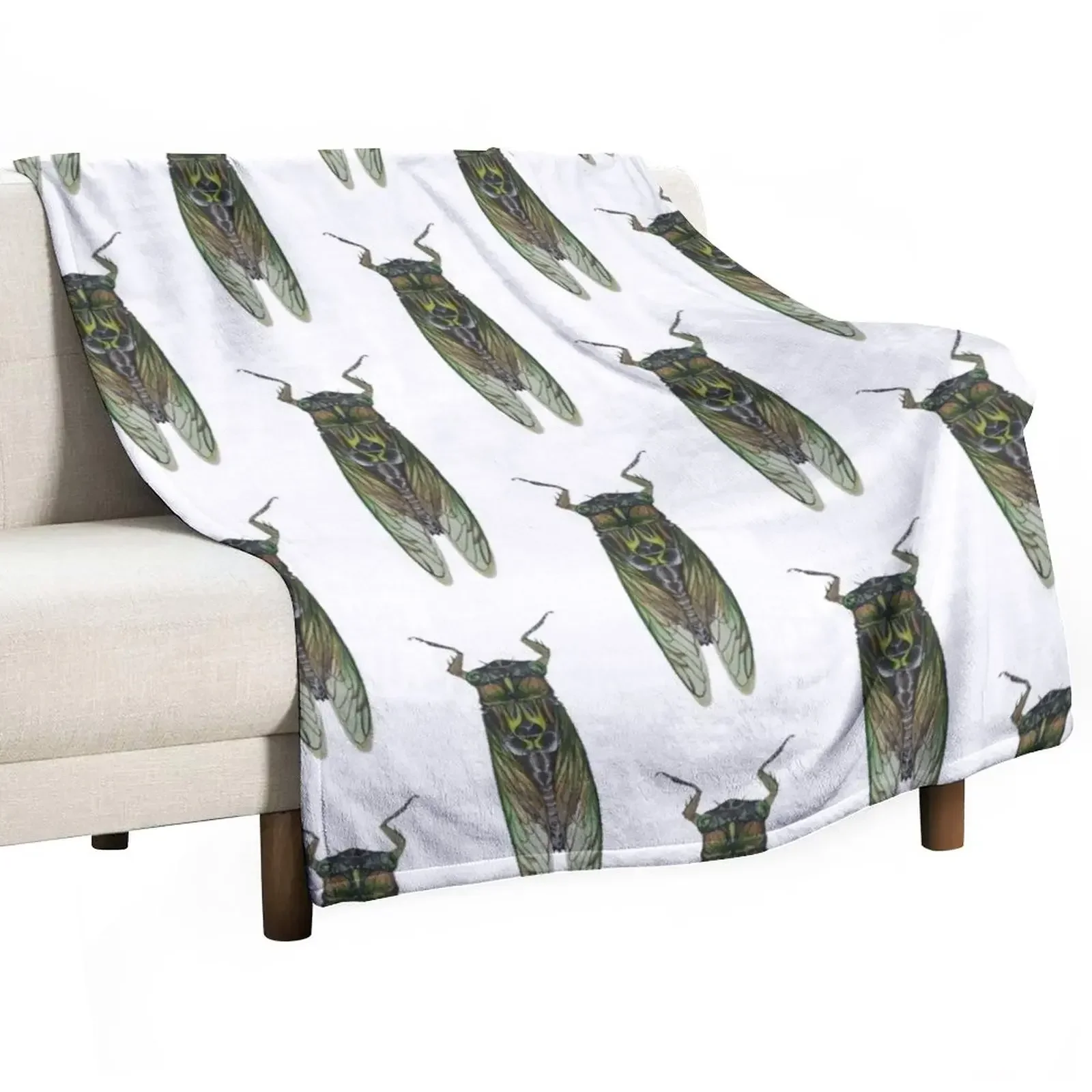 

New Cicada Throw Blanket halloween Sofas sofa bed Blankets