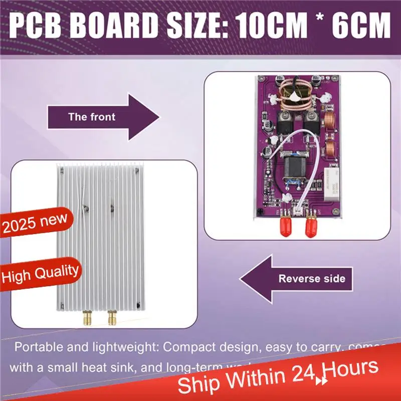 ~ 【A48T HOT】وحدة إرسال واستقبال محمولة على الموجات القصيرة بقدرة 50 وات تتميز بمرشح تمرير منخفض LPF 2 ميجا هرتز - 30 ميجا هرتز ودعم التردد #4