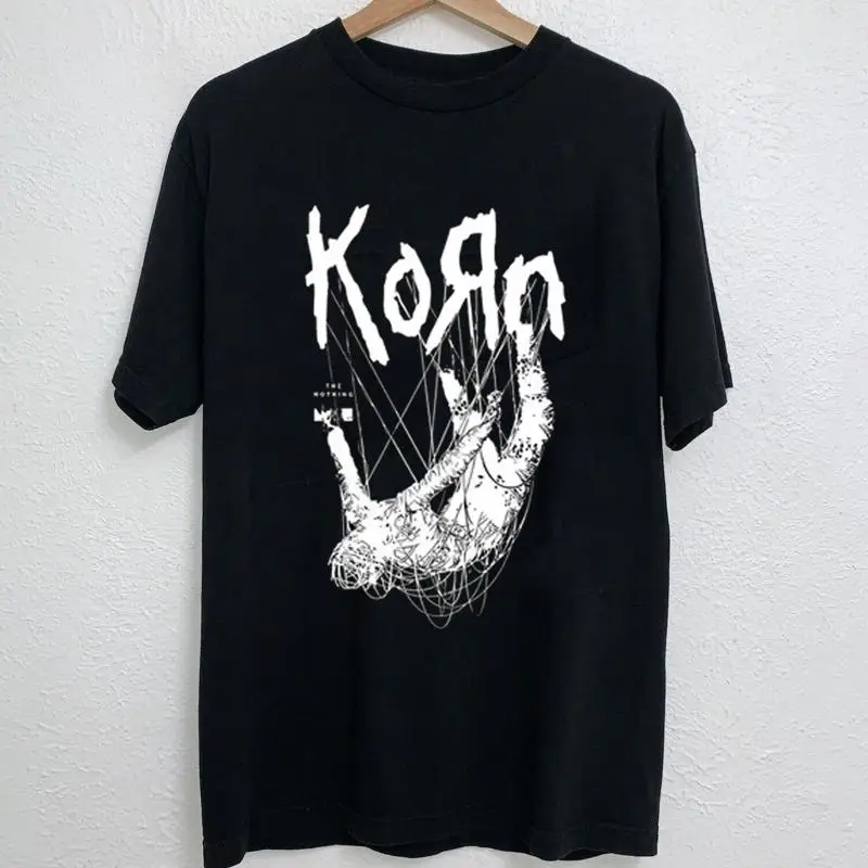 

НОВАЯ хлопковая черная футболка Korn Band в стиле ретро 1C11