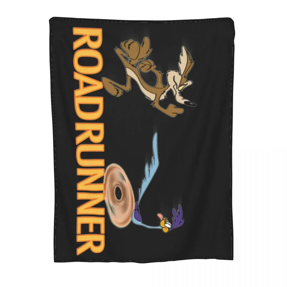 Catch Me If You Can Roadrunner Coyote Blankets Coral Fleece Plush Textile Decor Portable Throw Blanket for Bed Car Bedspreads