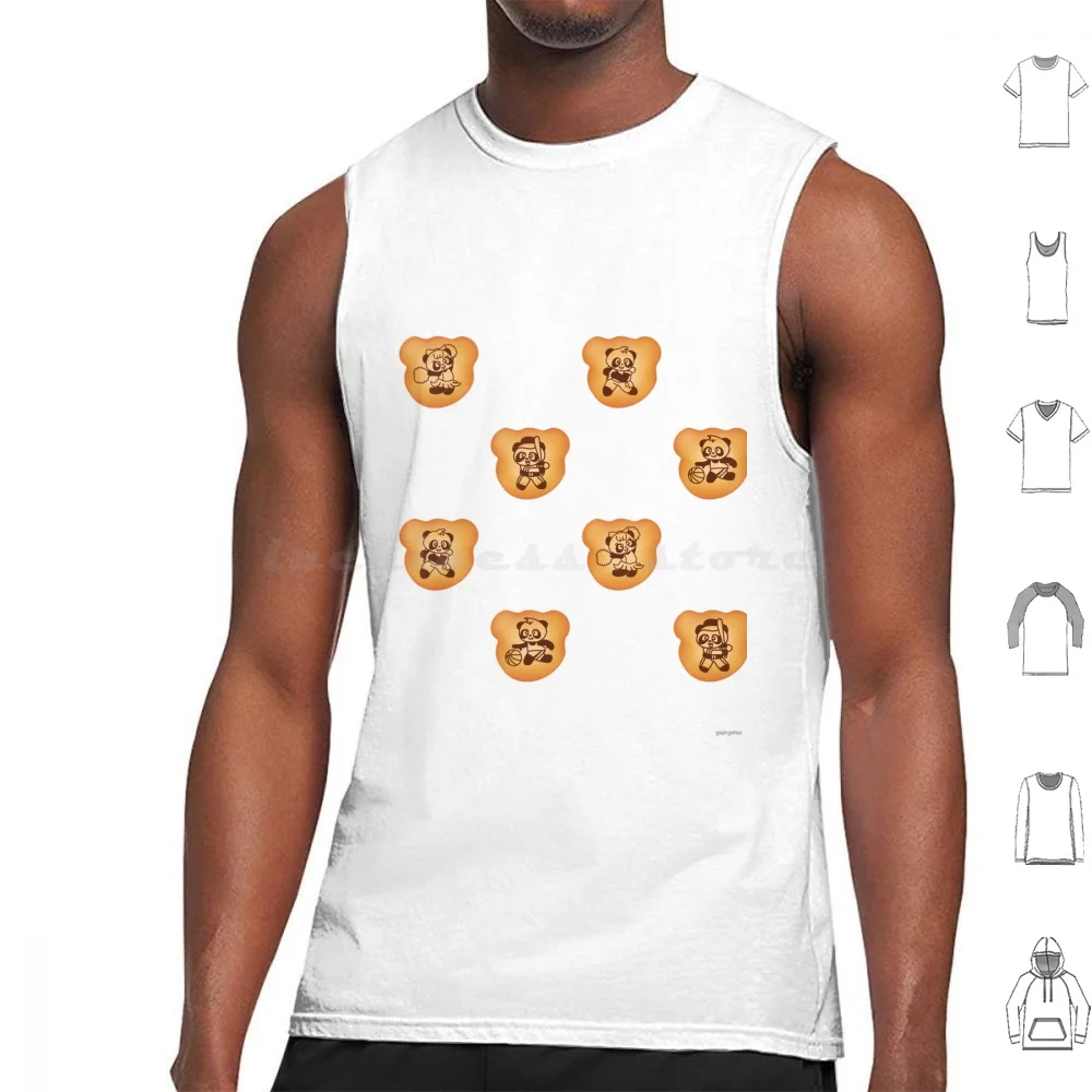 Hello Panda Biscuits Tank Tops Vest Sleeveless Sweet Snack Chocolate Japan Japanese Kawaii Panda Bear Biscuits Packaging