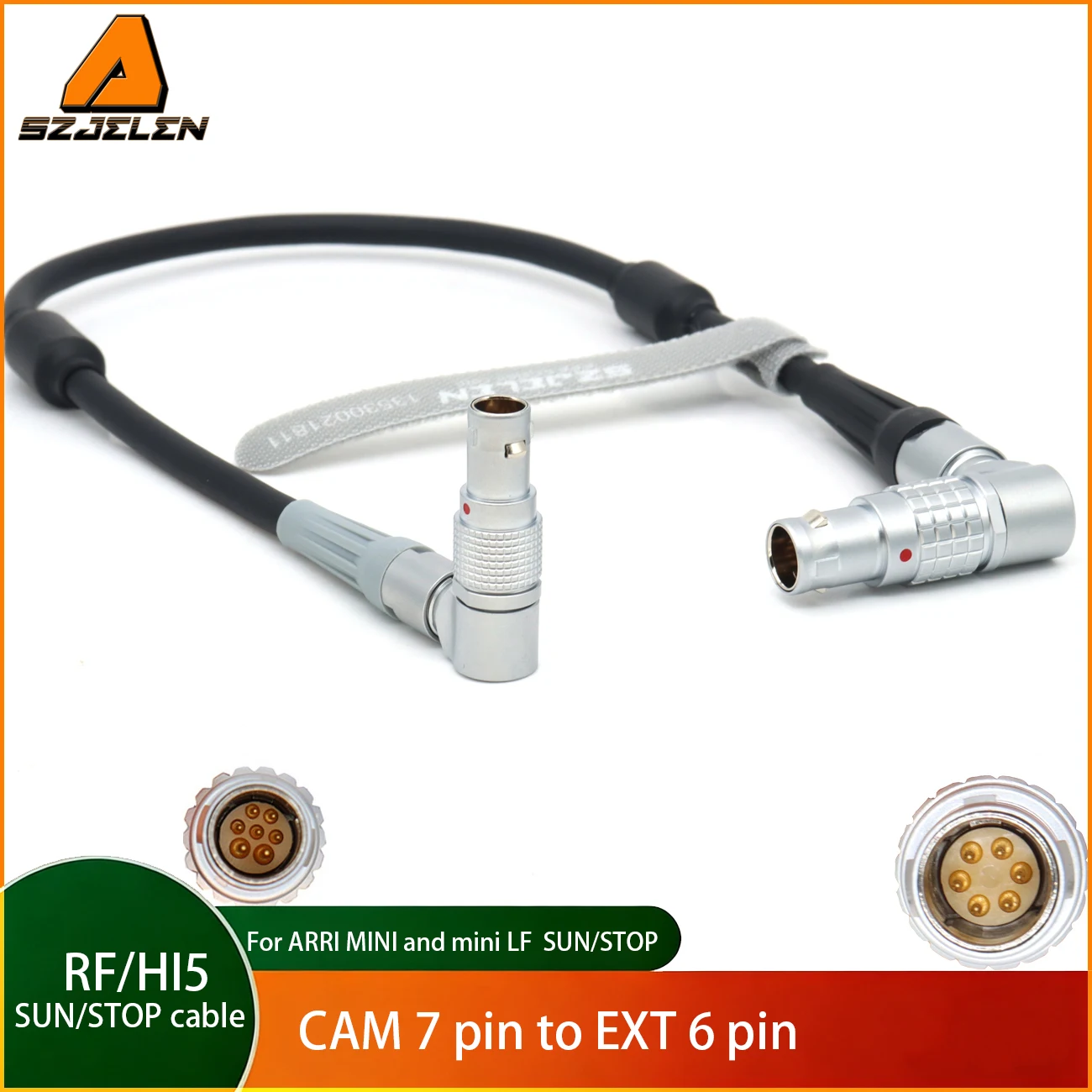 ARRI cforce RF motor/ cmotion cRRO motor and camin CAM 7 pin to EXT 6 pin   for ARRI MINI and mini LF RUN/STOP cable