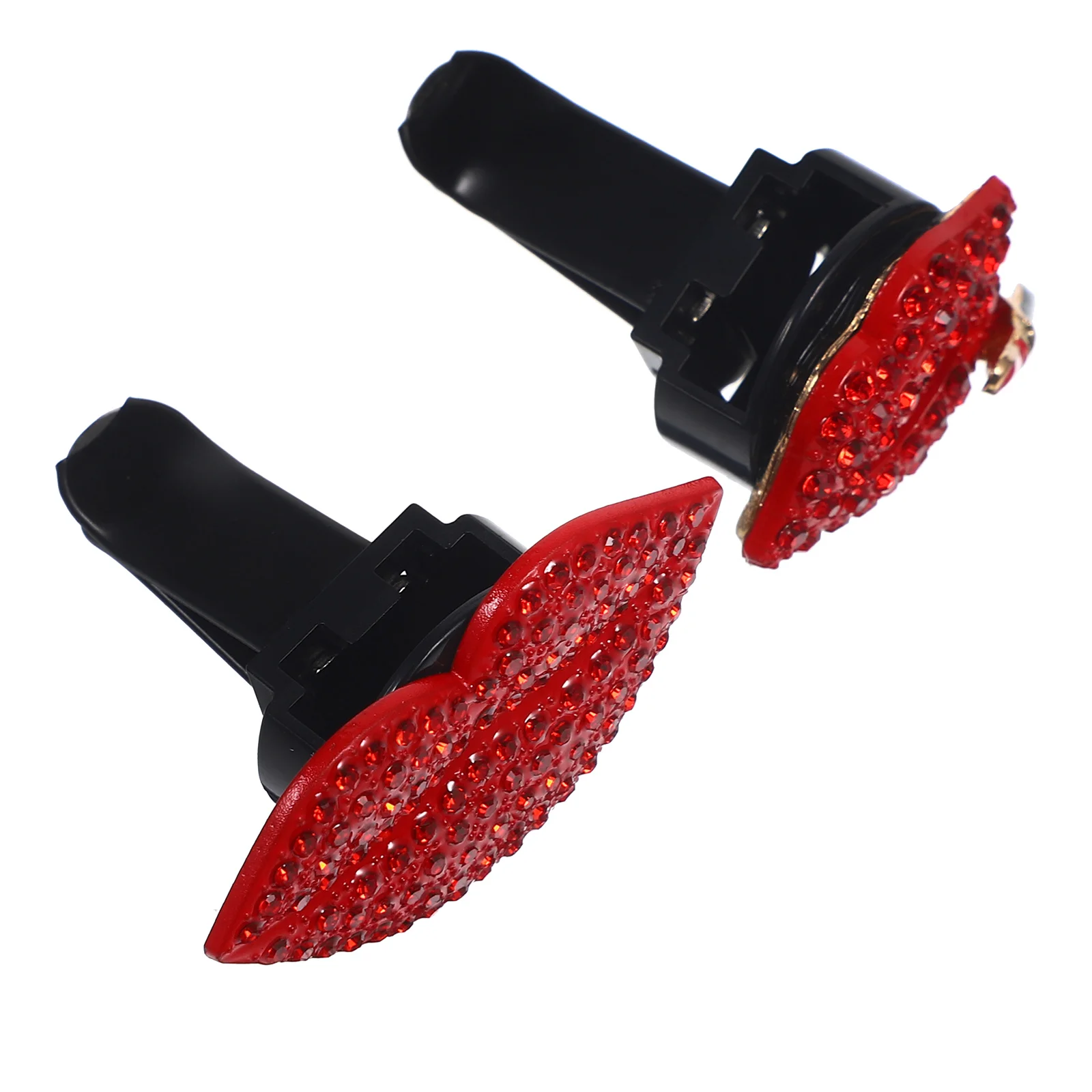 

2Pcs Red Scented Clips Vent Accessories Women Air Freshener Decorations Car Interior Women Car Accessories Fragrance