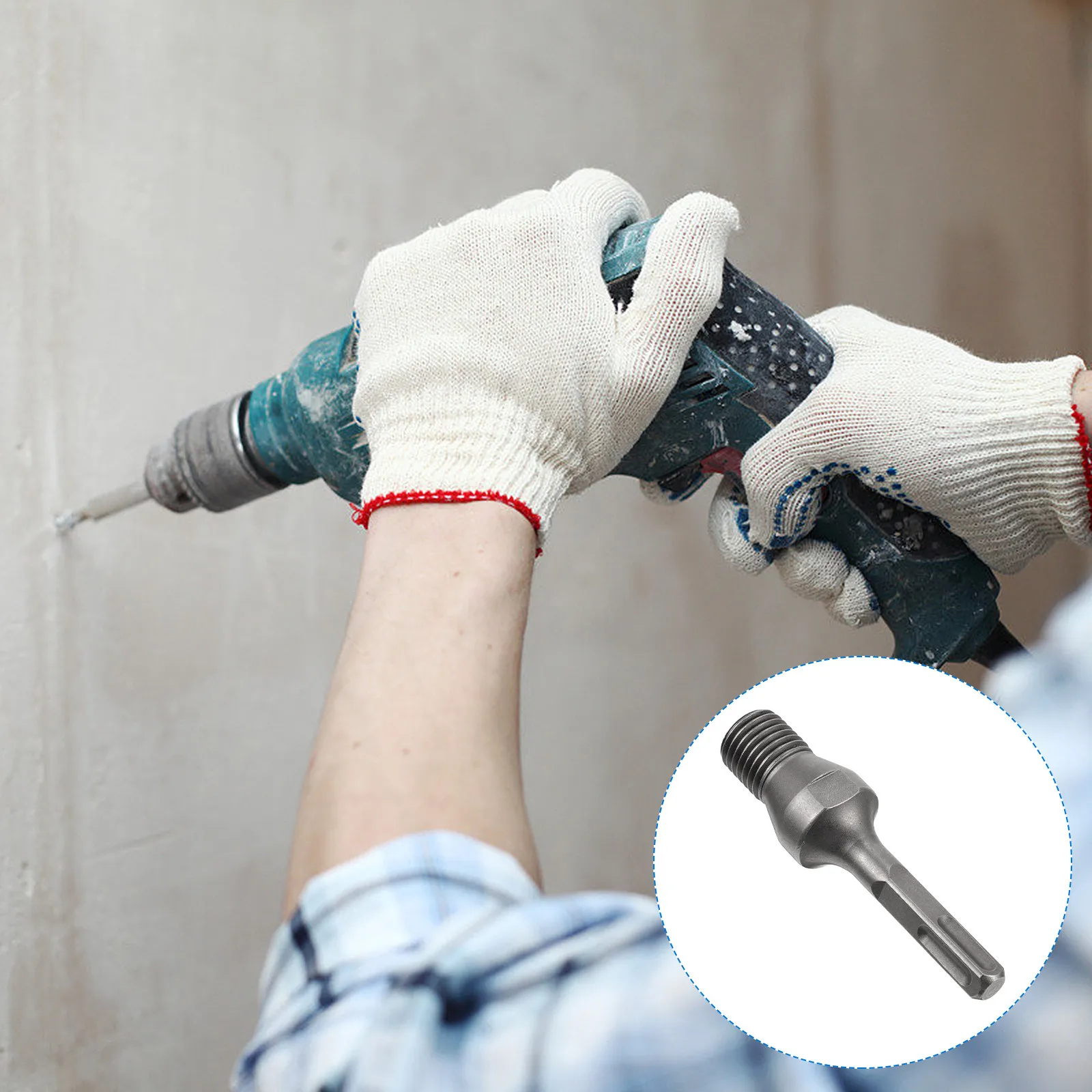 Professional Drill Adapter for Electric Hammer Convert Impact Driver to Hold Non- Bits Water Drill Bit Adapter