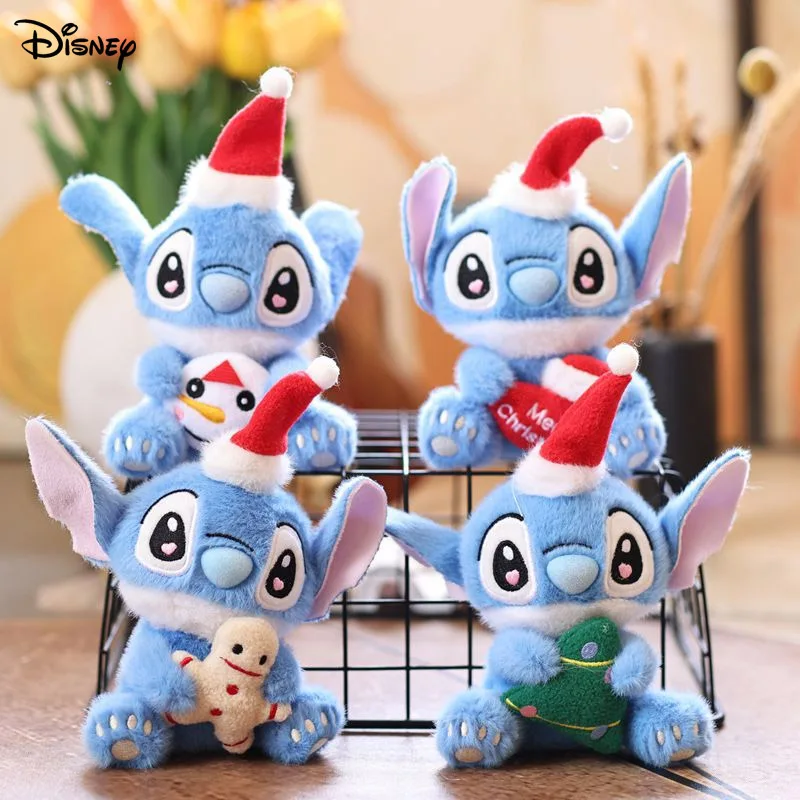 

Disney милая красная милая шляпа стежка кулон 13 см плюшевая игрушка кукла мультяшная сумка подвесной брелок кукла Рождественский подарок для девочки
