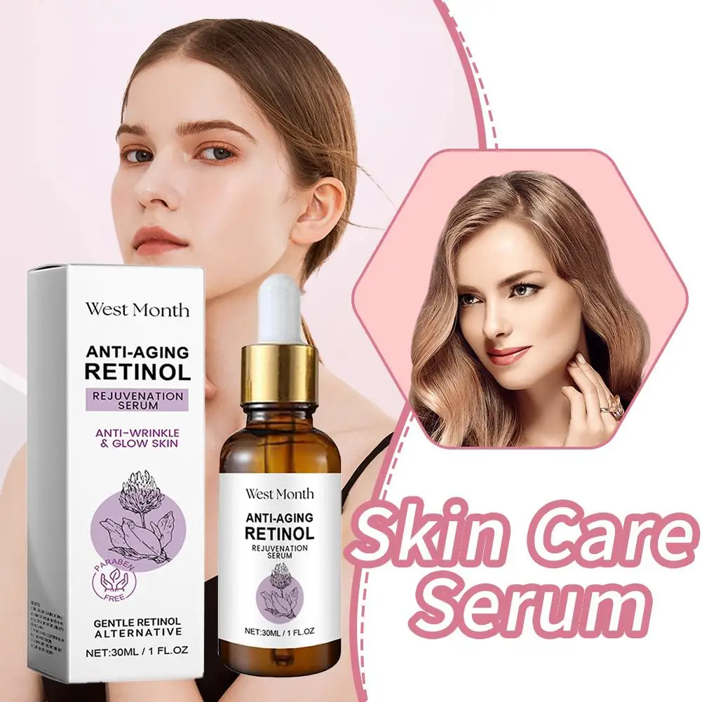 

Retinol Serum Venature Bakuchiol Retinol Essence Anti-wrinkle Glowing Skin Reduces Acne Face Serum For Face 30ml K9N8