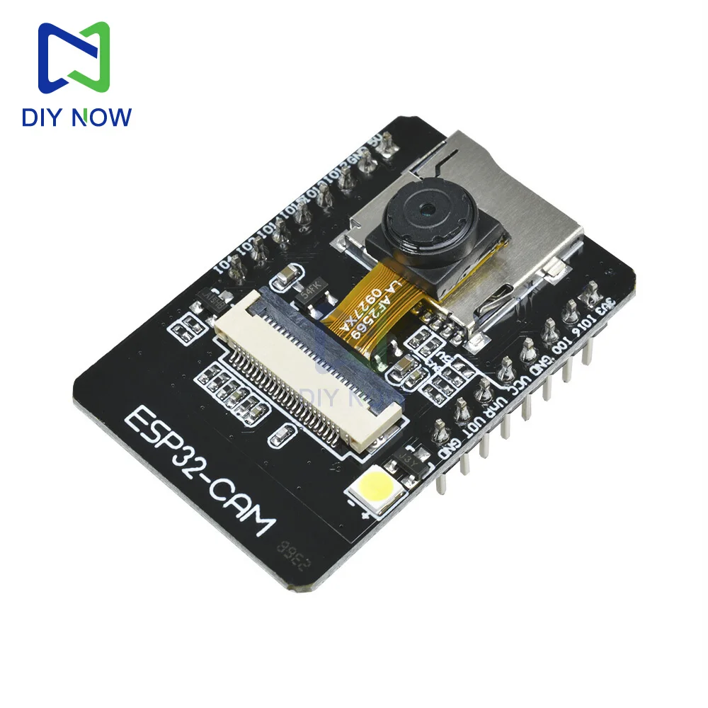 Placa de desarrollo ESP ESP32-CAM WIFI Bluetooth módulo de cámara OV2640 módulo de ESP32-S de 2,0 MP compatible con tarjeta UART, SPI, I2C, PWM TF